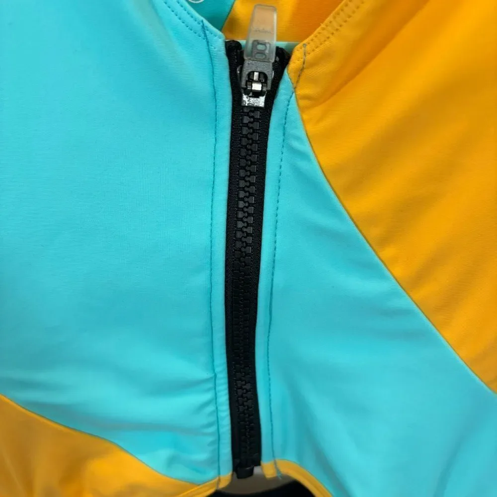 Ladies Outdoor Voices Color Block SplashKnit 6”‎ Bodysuit Size Small
